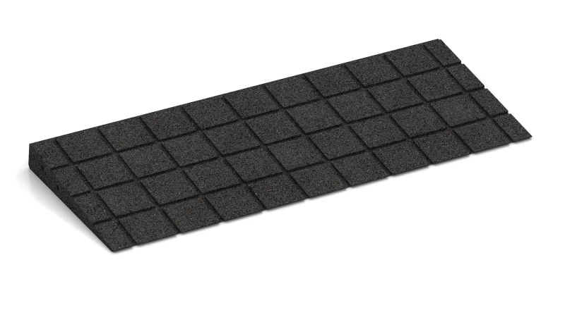 Drain channels in square arrangement
