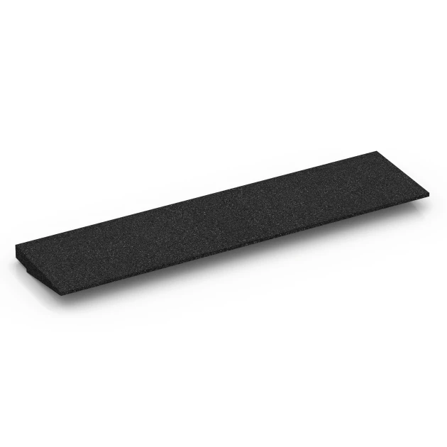 Aufsicht auf die Unterseite, also die Bodenseite von WARCO-Formteil 6597 - Threshold Ramp im Format 100 × 25 cm | 1 < 4,5 cm.