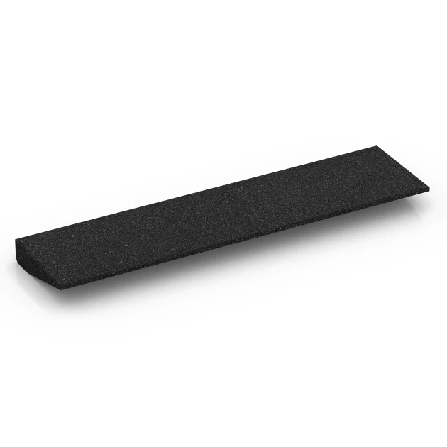 Aufsicht auf die Unterseite, also die Bodenseite von WARCO-Formteil 6599 - Threshold Ramp im Format 100 × 25 cm | 1 < 6 cm.