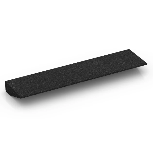 Aufsicht auf die Unterseite, also die Bodenseite von WARCO-Formteil 6601 - Threshold Ramp im Format 100 × 25 cm | 1 < 8 cm.