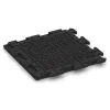 Aufsicht auf die Unterseite, also die Bodenseite von WARCO-Formteil 1339 - Pool Decking Tile Classic im Format 500 x 500 x 40 mm.