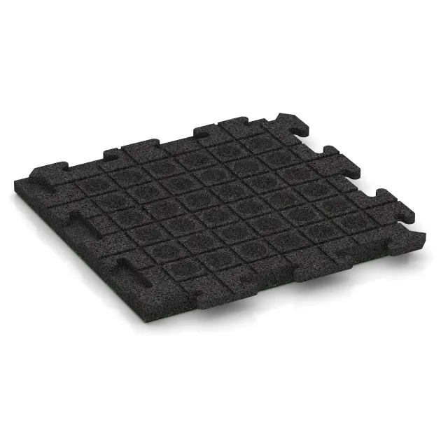 Aufsicht auf die Unterseite, also die Bodenseite von WARCO-Formteil 5796 - Event Floor im Format 500 x 500 x 40 mm.