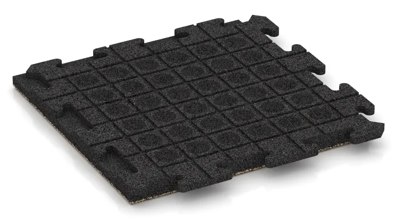 Drainage channels and domes in a square pattern