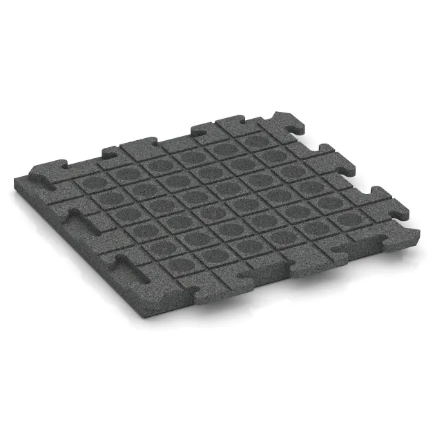 Aufsicht auf die Unterseite, also die Bodenseite von WARCO-Formteil 5791 - Event Floor im Format 500 x 500 x 40 mm.