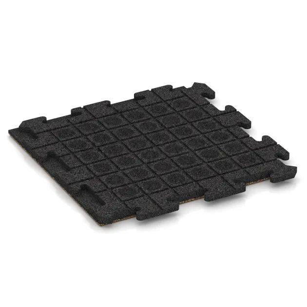 Aufsicht auf die Unterseite, also die Bodenseite von WARCO-Formteil 1153 - Terrace tile Classic im Format 500 x 500 x 30 mm.
