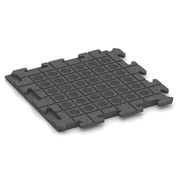 Aufsicht auf die Unterseite, also die Bodenseite von WARCO-Formteil 1251 - Outdoor Tile Classic im Format 50 x 50 x 3 cm | 0,25 m².