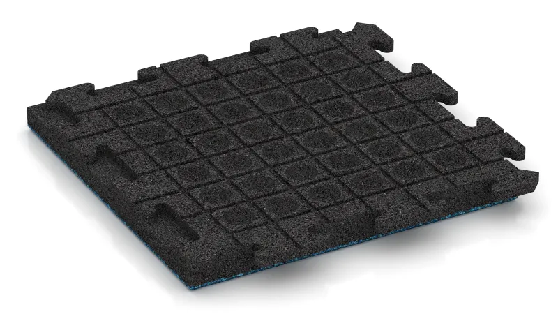 Drainage channels and domes in a square pattern