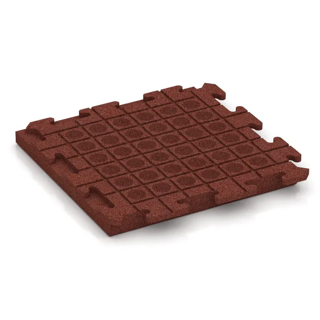 Aufsicht auf die Unterseite, also die Bodenseite von WARCO-Formteil 1472 - Terrace tile Classic im Format 500 x 500 x 50 mm.