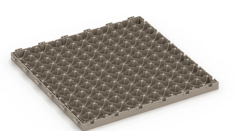 PP Grid Structure with Support Feet