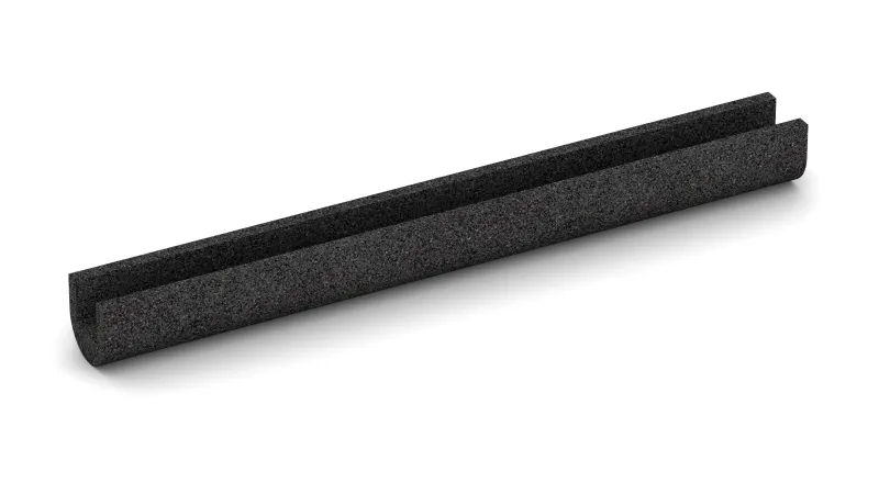 Smooth underside - without embossed structure