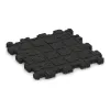 Aufsicht auf die Unterseite, also die Bodenseite von WARCO-Formteil 5424 - Stair covering im Format 306 x 306 x 20 mm.