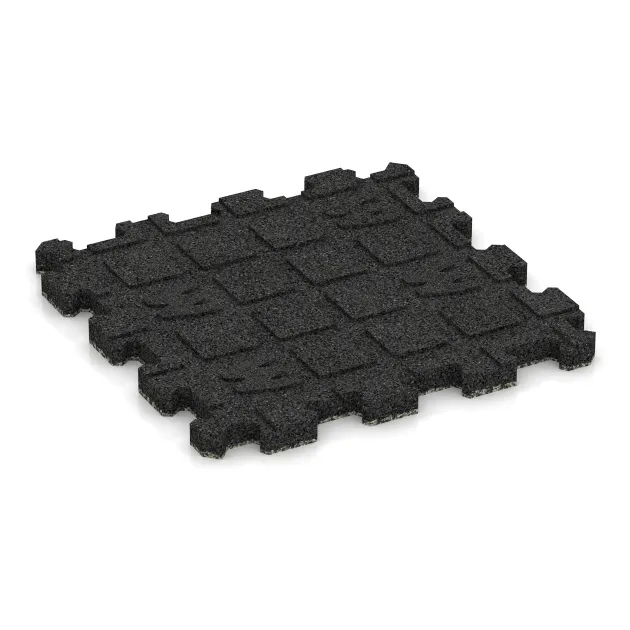 Aufsicht auf die Unterseite, also die Bodenseite von WARCO-Formteil 5424 - Stair covering im Format 306 x 306 x 20 mm.