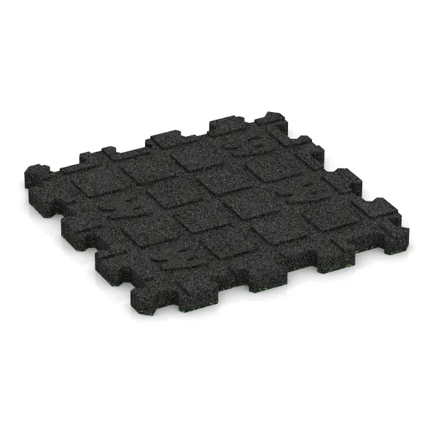 Aufsicht auf die Unterseite, also die Bodenseite von WARCO-Formteil 3851 - Pool Decking Tile Seamless im Format 306 x 306 x 20 mm.