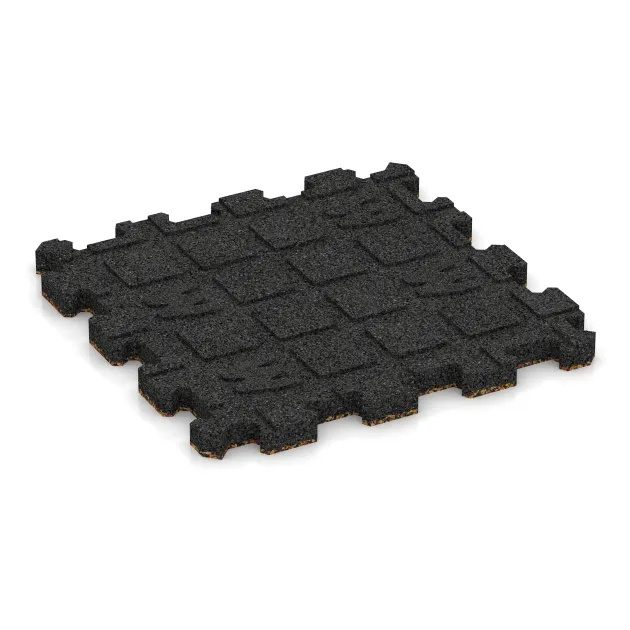 Aufsicht auf die Unterseite, also die Bodenseite von WARCO-Formteil 3852 - Pool Decking Tile Seamless im Format 306 x 306 x 20 mm.