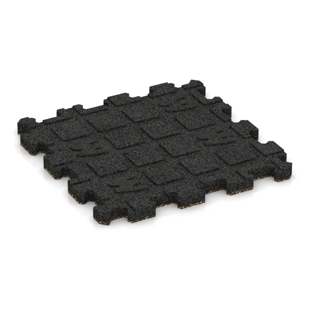 Aufsicht auf die Unterseite, also die Bodenseite von WARCO-Formteil 3853 - Pool Decking Tile Seamless im Format 306 x 306 x 20 mm.