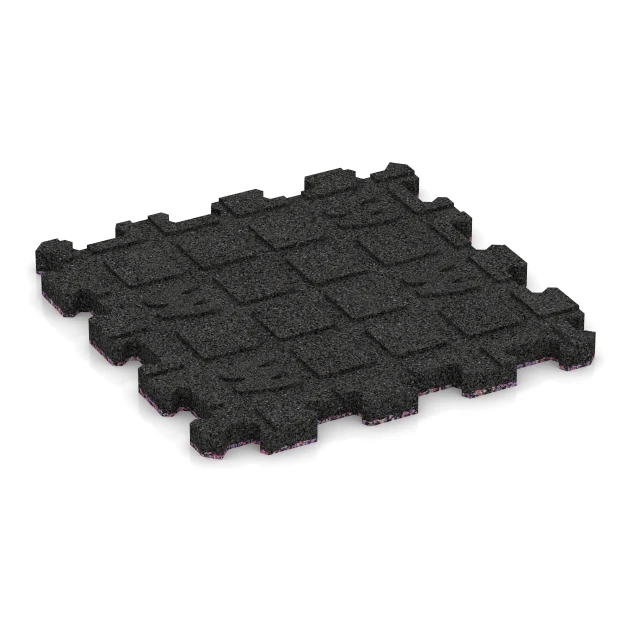 Aufsicht auf die Unterseite, also die Bodenseite von WARCO-Formteil 3855 - Pool Decking Tile Seamless im Format 30,6 x 30,6 x 2 cm | 0,094 m².