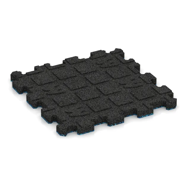 Aufsicht auf die Unterseite, also die Bodenseite von WARCO-Formteil 3858 - Pool Decking Tile Seamless im Format 306 x 306 x 20 mm.