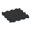 Aufsicht auf die Unterseite, also die Bodenseite von WARCO-Formteil 4415 - Pool Decking Tile Seamless im Format 306 x 306 x 20 mm.