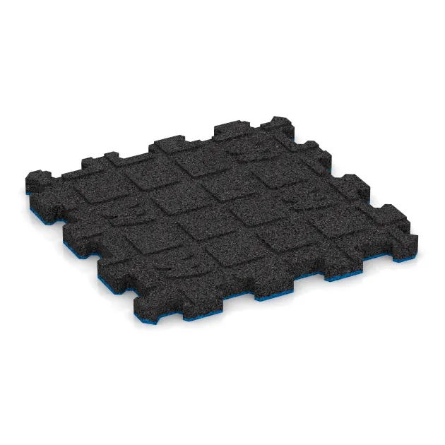 Aufsicht auf die Unterseite, also die Bodenseite von WARCO-Formteil 4415 - Pool Decking Tile Seamless im Format 306 x 306 x 20 mm.