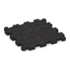 Aufsicht auf die Unterseite, also die Bodenseite von WARCO-Formteil 6004 - Rubber click tile im Format 306 x 306 x 20 mm.