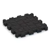 Aufsicht auf die Unterseite, also die Bodenseite von WARCO-Formteil 5420 - Rubber click tile im Format 306 x 306 x 30 mm.