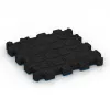 Aufsicht auf die Unterseite, also die Bodenseite von WARCO-Formteil 4257 - Rubber click tile im Format 306 x 306 x 30 mm.