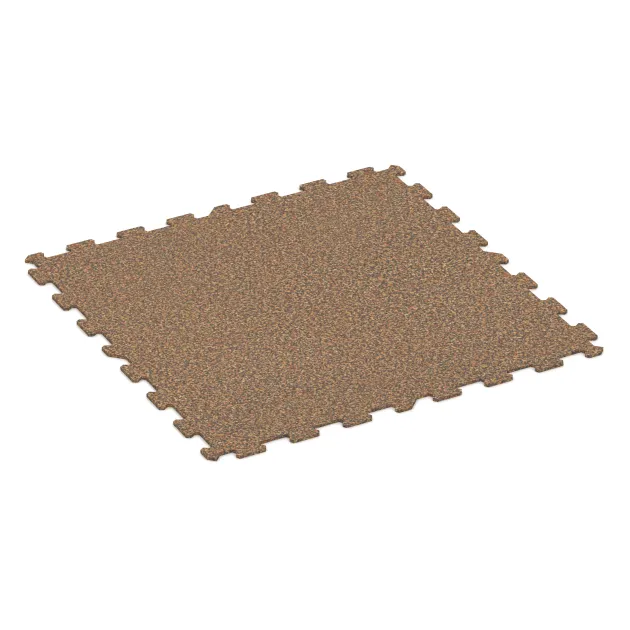 Aufsicht auf die Unterseite, also die Bodenseite von WARCO-Formteil 1023 - Fitness Floor Compact im Format 970 x 970 x 8 mm.