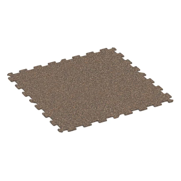 Aufsicht auf die Unterseite, also die Bodenseite von WARCO-Formteil 1024 - Fitness Floor Compact im Format 970 x 970 x 8 mm.