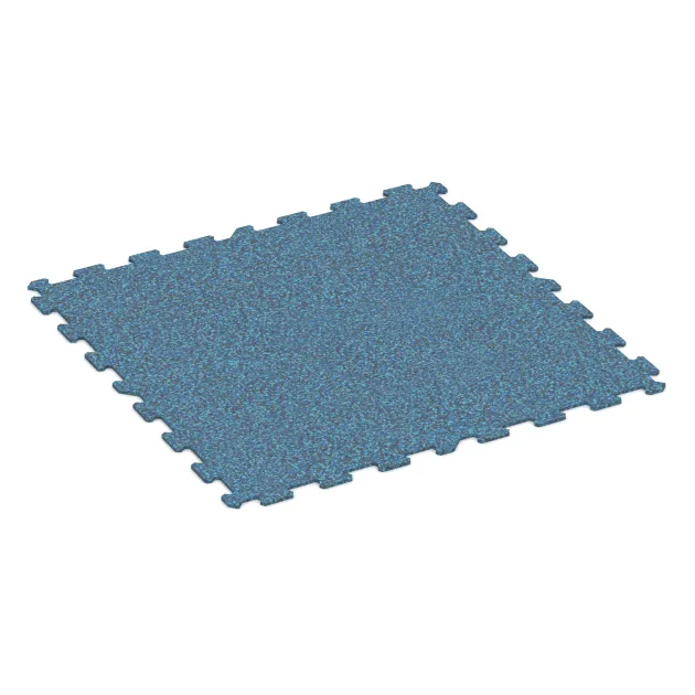 Aufsicht auf die Unterseite, also die Bodenseite von WARCO-Formteil 1029 - Fitness Floor Compact im Format 970 x 970 x 8 mm.