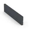 Aufsicht auf die Unterseite, also die Bodenseite von WARCO-Formteil 6213 - Rubber Kerb im Format 100 x 5 x 25 cm.