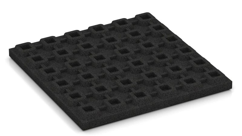 Tile with O-Shaped Drainage Feet