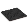Aufsicht auf die Unterseite, also die Bodenseite von WARCO-Formteil 6132 - Playground safety tile – CFH 125 cm im Format 50 x 50 x 4 cm.