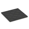 Aufsicht auf die Unterseite, also die Bodenseite von WARCO-Formteil 6414 - Playground safety tile – CFH 90 cm im Format 50 x 50 x 3 cm.