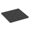 Aufsicht auf die Unterseite, also die Bodenseite von WARCO-Formteil 6415 - Playground safety tile – CFH 90 cm im Format 50 x 50 x 3 cm.