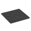 Aufsicht auf die Unterseite, also die Bodenseite von WARCO-Formteil 6418 - Playground safety tile – CFH 90 cm im Format 50 x 50 x 3 cm.