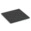 Aufsicht auf die Unterseite, also die Bodenseite von WARCO-Formteil 6420 - Playground safety tile – CFH 90 cm im Format 50 x 50 x 3 cm.
