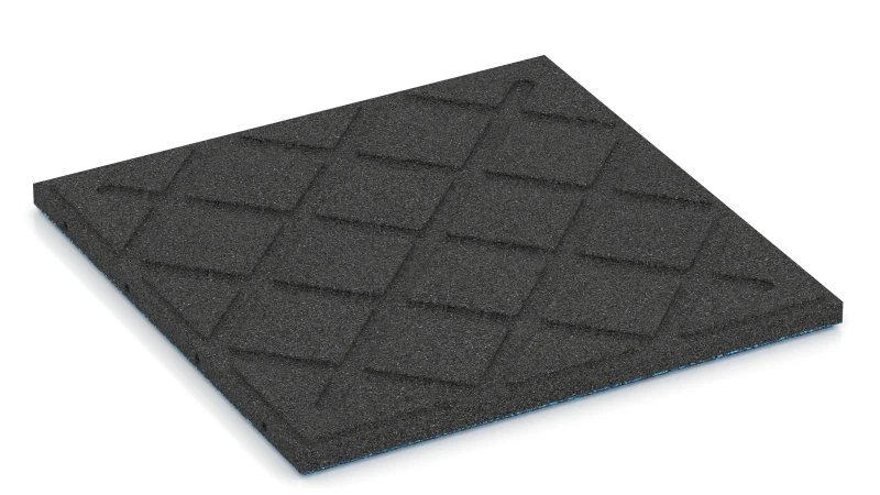 Drain channels in square arrangement