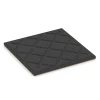 Aufsicht auf die Unterseite, also die Bodenseite von WARCO-Formteil 6421 - Playground safety tile – CFH 90 cm im Format 50 x 50 x 3 cm.