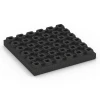 Aufsicht auf die Unterseite, also die Bodenseite von WARCO-Formteil 6139 - Playground safety tile – CFH 205 cm im Format 50 x 50 x 7 cm.
