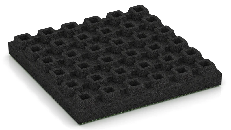 Tile with O-Shaped Drainage Feet