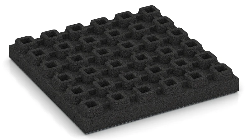 Tile with O-Shaped Drainage Feet
