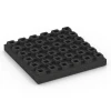 Aufsicht auf die Unterseite, also die Bodenseite von WARCO-Formteil 6440 - Playground safety tile – CFH 210 cm im Format 50 x 50 x 7 cm.
