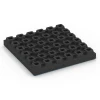 Aufsicht auf die Unterseite, also die Bodenseite von WARCO-Formteil 6447 - Playground safety tile – CFH 210 cm im Format 50 x 50 x 7 cm.