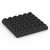 Aufsicht auf die Unterseite, also die Bodenseite von WARCO-Formteil 6448 - Playground safety tile – CFH 210 cm im Format 50 x 50 x 7 cm.