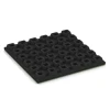 Aufsicht auf die Unterseite, also die Bodenseite von WARCO-Formteil 6137 - Playground safety tile – CFH 170 cm im Format 50 x 50 x 4,8 cm.