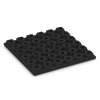 Aufsicht auf die Unterseite, also die Bodenseite von WARCO-Formteil 6294 - Playground Safety Tiles im Format 50 x 50 x 4,8 cm.