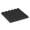 Aufsicht auf die Unterseite, also die Bodenseite von WARCO-Formteil 6431 - Playground safety tile – CFH 160 cm im Format 50 x 50 x 4,8 cm.
