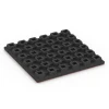 Aufsicht auf die Unterseite, also die Bodenseite von WARCO-Formteil 6435 - Playground safety tile – CFH 160 cm im Format 50 x 50 x 4,8 cm.