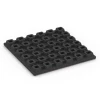 Aufsicht auf die Unterseite, also die Bodenseite von WARCO-Formteil 6436 - Playground safety tile – CFH 160 cm im Format 50 x 50 x 4,8 cm.