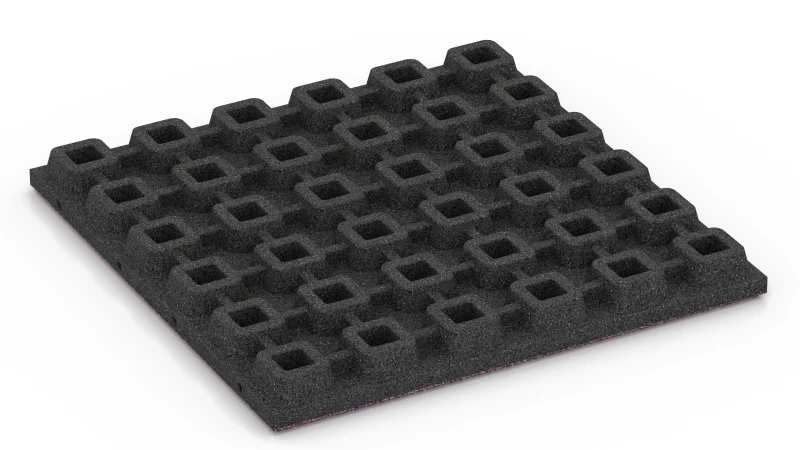 Tile with O-Shaped Drainage Feet
